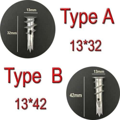 20Pcs 13X32/13X42 Zinc Alloy Self Drilling Drywall Hollow-Wall Anchors With Self Tapping Screws