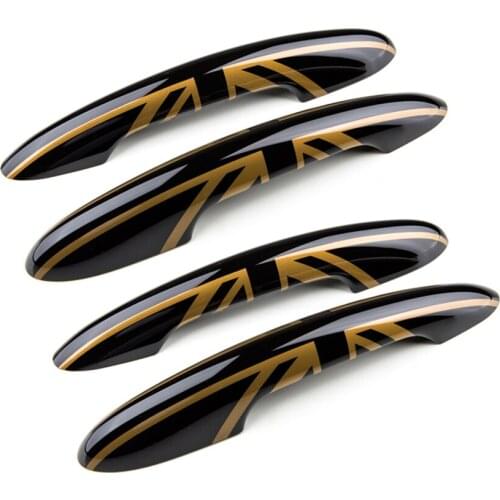 4pcs Door Handles ABS Cover Cap Trim for Mini Cooper F Series F54 Clubman F55 Hardtop F60 Countryman 2014+ 4A Type Without Hole