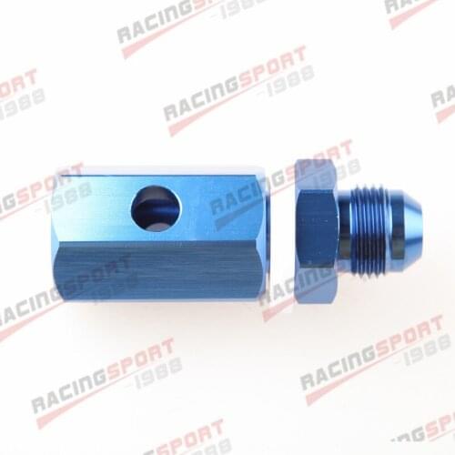 -8 AN AN8 Aluminum Roll Over Vent Valve Tank Mounted BLUE