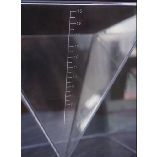 Super Pyramid Silicone Mould Resin Craft Jewelry Crystal Mold With Plastic Frame