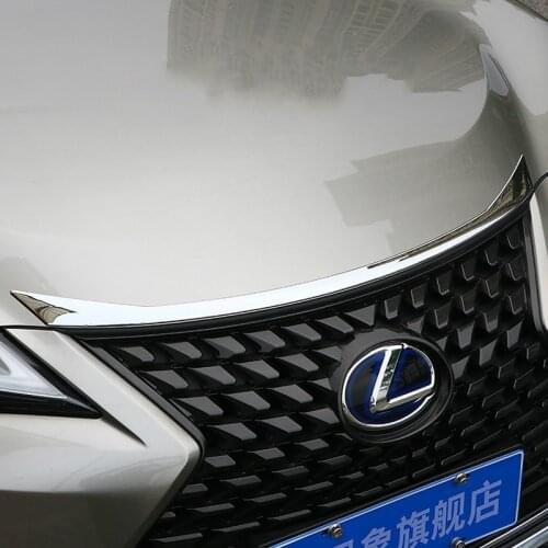 ABS Chrome Front Bumper Grille Hood Engine Cover Trims For Lexus UX UX200 UX250h UX260h 2019 2020 Accessories