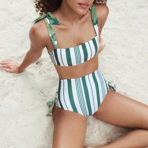 BRRMQQ Striped Swimwear
