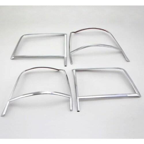 For Toyota Land Cruiser J200 2016 2017 Second Facelift Chrome Rear Taililight Lamp Trim Cover Tail Light Frame Car Accessories