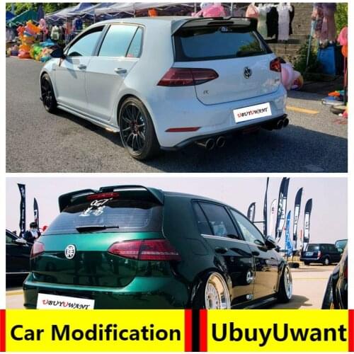 For Volkswagen GOLF7 MK7 2014-2018 Rear Roof Spoiler High Quality ABS Material Primer Color Car Tail Wing Decoration For GOLF 7
