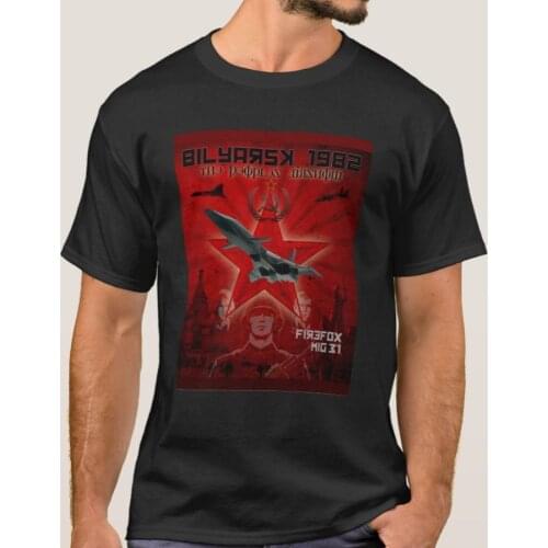 Soviet Union Classic Clint Eastwood Movie Inspired Firefox MiG-31 T-Shirt. Summer Cotton Short Sleeve O-Neck Mens T Shirt New