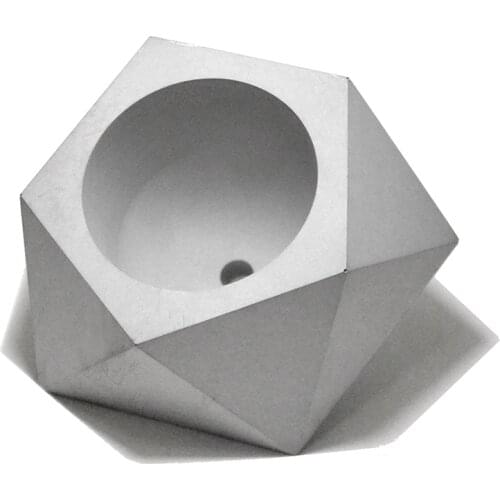 Geometric Flower Pots Reusable Silicone Concrete Molds 3d Vase Molds Cement Planter Mold Potting Succulents Plants Geometry Pots