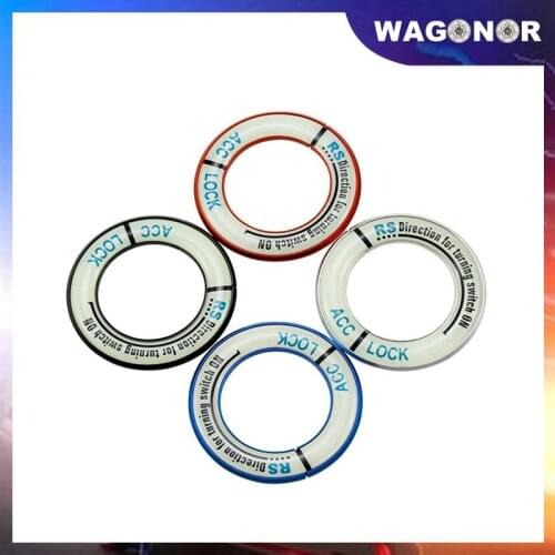Key Ring Sticker Automotive Universal Car Motorcycle Luminous Start Ignition Switch Ring Decal Interior Decoration Parts