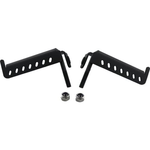 Door Hinge Foot Pegs Black Steel Peg for 2007-2017 Jeep Wrangler JK 2DR JKU 4DR JL -1 Pair