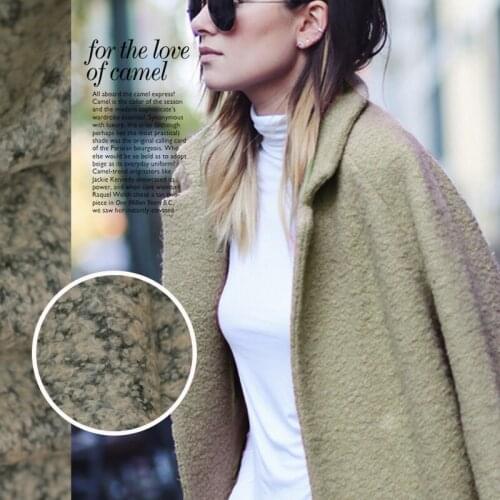 LEO&LIN Coat cloth fabrics wool circle it goose yellow 1.5 meters width 55 patchwork (1 meter)