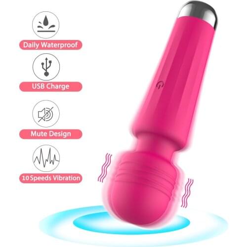 Mini Powerful AV Magic Wand Vibrator Sex Toys for Women G Spot Clitoris Stimulator Dildo Masturbator Erotic Toys for Adult