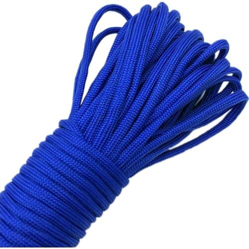 0.5/0.8/1.0/1.5/2.0/4mm 10yards Blue Rope Parachute Cord Lanyard Rope Climbing Camping Survival Equipment Paracord Bracelet