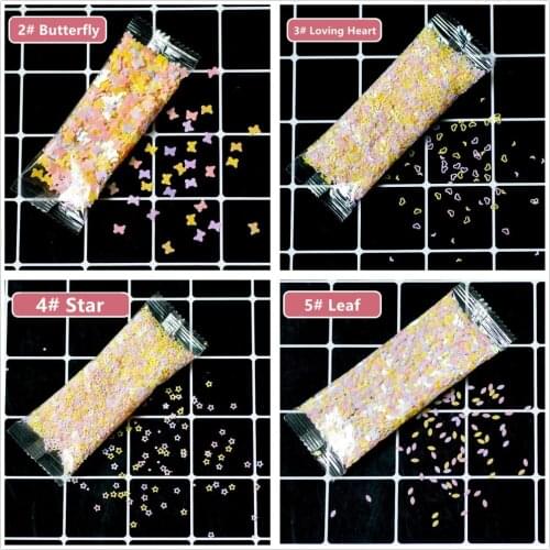 10g/Pack Transparent Dot Shape Loose Sequins Paillettes For Nail Beauty Bags Decoration Crystal Soil Material