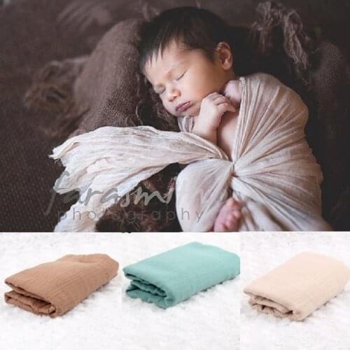 160*70CM Newborn Receiving Blankets Wrapping Towels Baby Photography Props Accessories Wrap Shawl Scarves Infant Sleeping Sheet