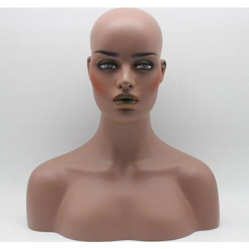Just Last One Piece Female Realistic Fiberglass Mannequin Head Bust Sale For Wig Jewelry And Hat Display