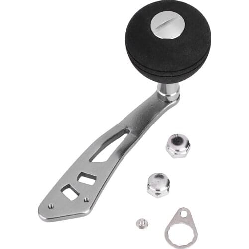 Fishing Reel Rocker Arm Strong Durable Single Fishing Reel Handle with EVA Handle Knob for Bait Casting Wheel Spinning Reel