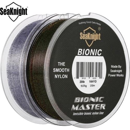 SeaKnight BIONIC MASTER Fishing Line 150M Smooth Invisible fishing line 2-25LB Camouflage Saltwater Tackle