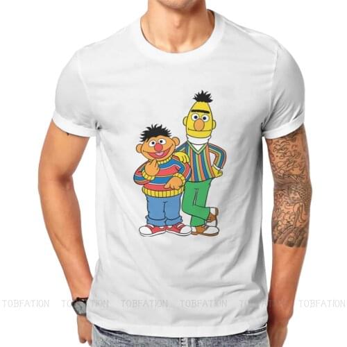 Sesame Street 80s TV Series Friends Tshirt Top Graphic Men Classic Grunge Summer Mens Streetwear Cotton Harajuku T Shirt