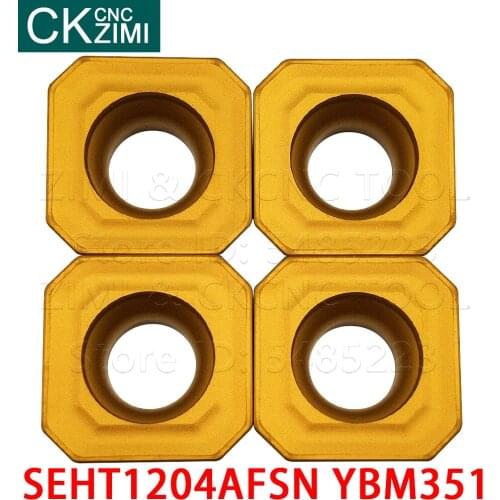 SEHT1204AFSN YBM351 Carbide Milling Insert CNC plane milling inserts Indexable face milling tools SEHT for steel stainless steel