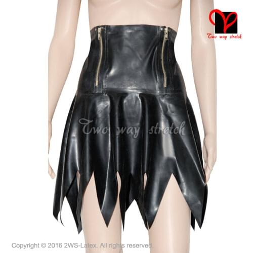 Sexy Skirt two Zippers in front Flares Circle Skater Cheerleader Swing Rubber Miniskirt Mini Skirt Playsuit Bodycon QZ-070