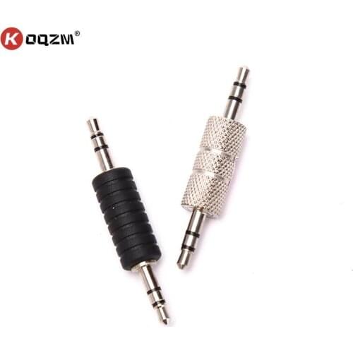 1PC Jack Audio Cable Adapter Male To Male Stereo Aux Plug Straight Converter For MP3 MP4 3.5mm Jack Connector For 3.5 Earphone