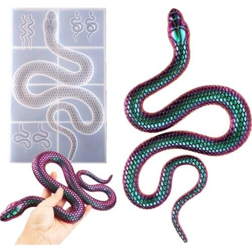 Snake Silicone Mold for UV Resin Epoxy Handmade DIY Toy Home Decorations Craft
