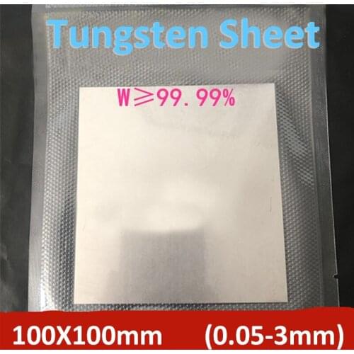 High Purity Tungsten Sheet Metal Tungsten Foil Tungsten Plate Tungsten Target W ≥99.99