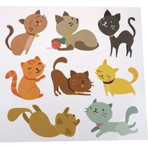 Cat Iron Patches for Clothing Cute Small Animal Cat Clothing Stickers DIY Tops Badges