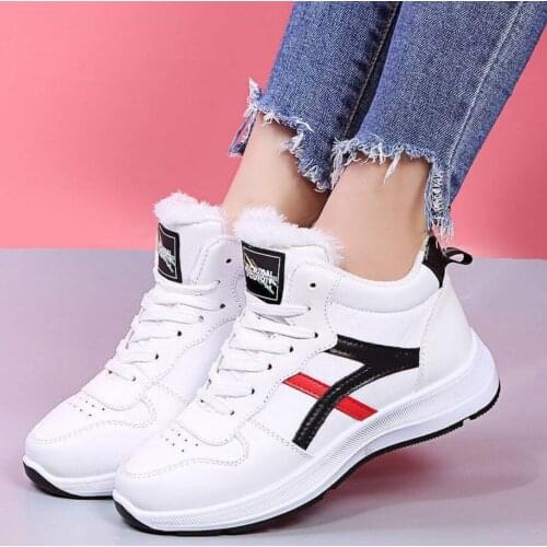 Women Winter Ankle Boots 2021 Thick With Fur Ladies Short Snow Boots Motorcycle Martin Botas De Mujer Boots Female Women Shoes