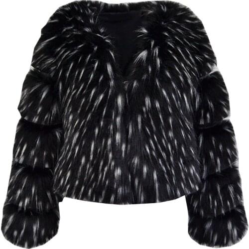 S-6XL New Fashion Women Winter Clothing womens FurryOvercoat High imitation fox fur Raccoon Dog Fur Coat Women Faux Fur Coat