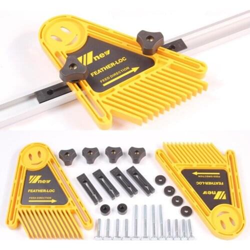 1 Pair Multi-purpose Double Feather board Feather Loc Boards for Table Saws Router woodworking DIY tools