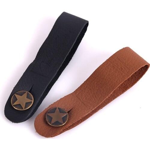 1PC Leather Guitar Strap Holder Button Safe Lock With Strong Metal Fastener For Acoustic Electric Classic Guitar Bass Accessorie