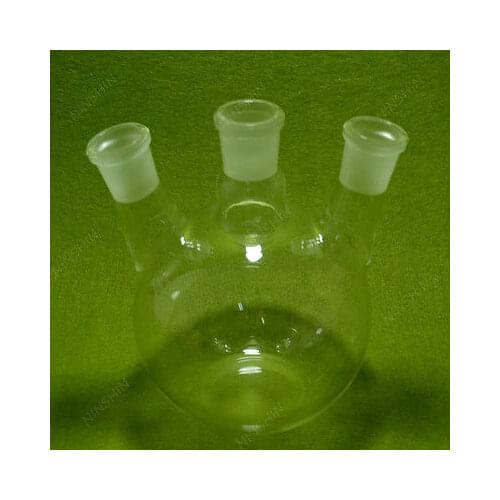 1000ML,24/29,3-necks,Flat Bottom,Glass Flask,Laboratory Glassware Flask