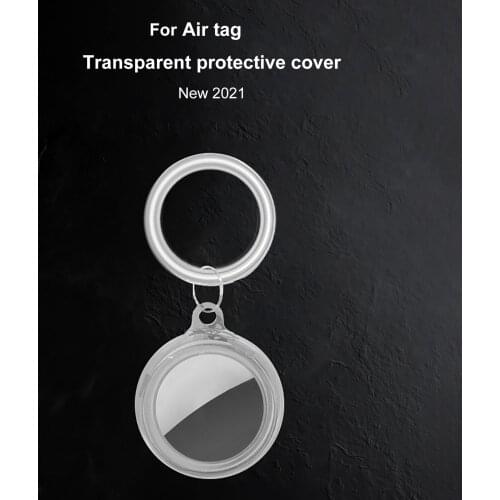 2021 Airtag Case For Apple Airtag Trackers Cover Hanging Anti-lost Protective Sleeve For Airtags Locator Case Cover Keychain