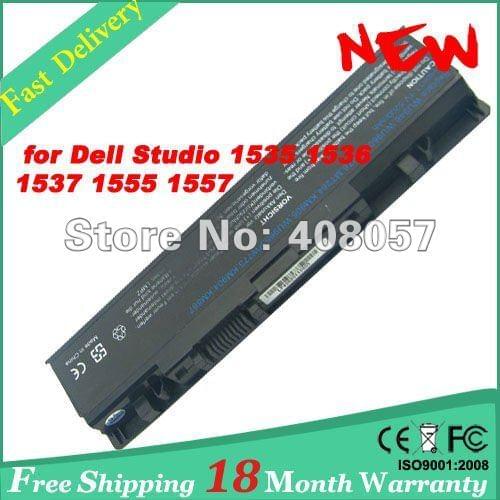 5200mAh laptop battery for dell Studio 1537 Studio 1555 STUDIO 1557 KM958 KM965 MT264 MT276 PW773 WU946 WU960 WU965