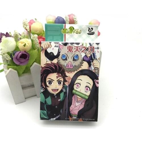 Anime Agatsuma Zenitsu Kamado Tanjirou Demon Slayer Kimetsu No Yaiba Family board games Props poker toys Gift