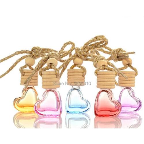 Car Perfume Bottle Essential Oils Hanging Glass Bottle Car-styling Perfume Pendant F1160
