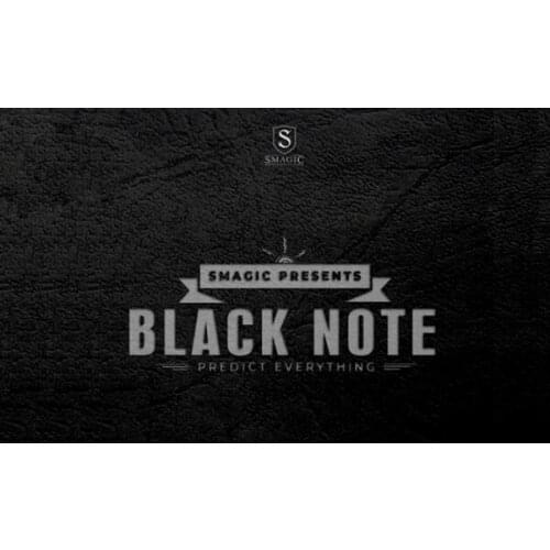BLACK NOTE by Smagic Productions Gimmick Mentaliam Magic Tricks For Professional Magicians Illusions Close up Magic Prediction