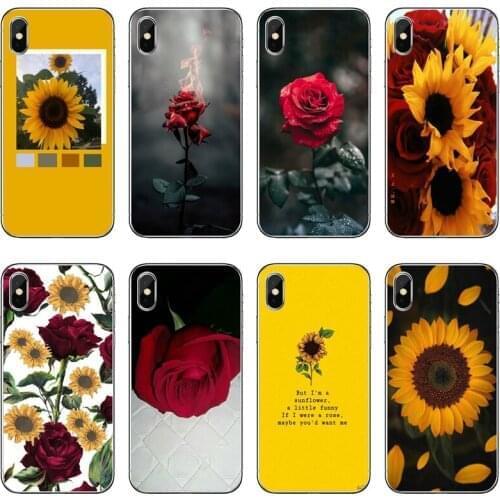Sunflower rose flower Accessories Phone Case For Xiaomi Mi 11 Note 10 10T 9 9T 8 Pro A2 Lite A3 A1 Poco F1 F2 M3 X3 NFC