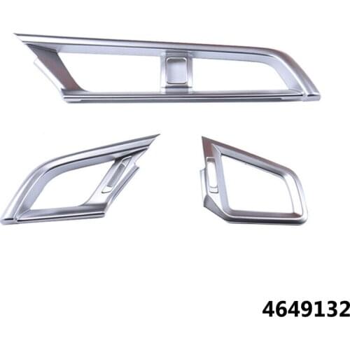 ABS Matte For Honda Civic 10th Car Conditioner Air Outlet decoration trim cover-2016 2017 car interior styling Accessories 3PCS