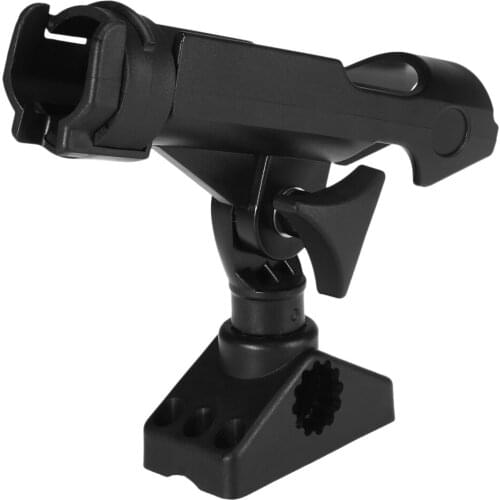 Kayak Fishing Rod Holder Mount Adjustable Fishing Boat Rods Holder Rack 360 Degree Rotatable Sup Board Kayak Accessory