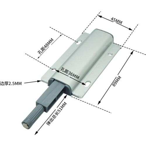 Wardrobe Door Bouncer Handle-free Invisible Door Panel Push Type Cabinet Door Bounce Switch Self Bounce Button