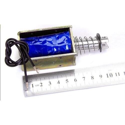 15N 10mm DC 24V Pull Type Open Frame Solenoid Electromagnet ZYE1-1564