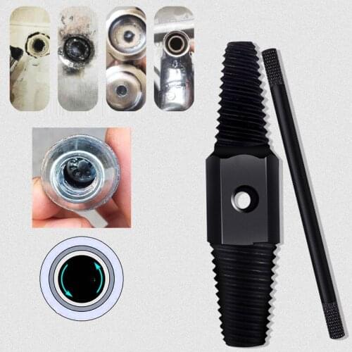 Double Head Screw Extractor 1/2 3/4 Inch For Water Pipe Triangle Valve Broken Wire Screw Extractor Remover Damaged Screw Remover