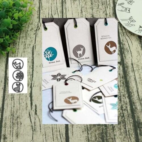 Metal cutting dies Christmas deer cut die mold decoration Scrapbook paper craft knife mould blade punch stencils