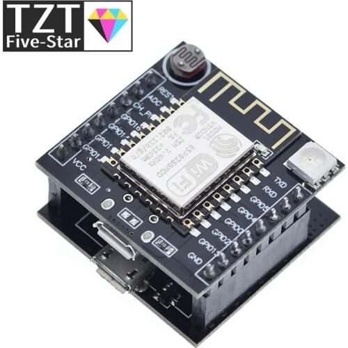 TZT ESP8266 ESP-12F Serial WIFI Module Mini Development Board For Arduino Nodemcu CH340 Micro USB Module For Arduino Witty Cloud