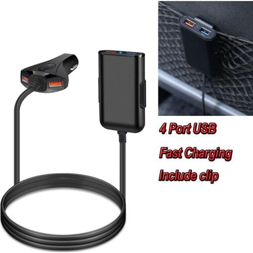 CARPRIE Battery Charging Units USB multifunctional Car charger adapter QC3.0 12A-4 USB Extended Cigarette Lighter Apl26