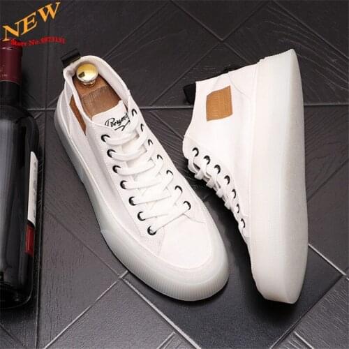 High Quality Breathable Canvas Mens Sneakers Flats Casual Skateboard Shoes Chaussure Homme