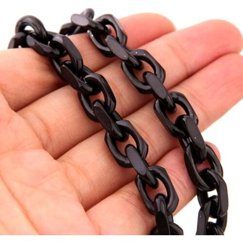 Tisnium 8mm Black Color Punk Style Mens Necklaces High Quality Stainless Steel Bracelet Best Gift Jewelry Accessories Hot Sale