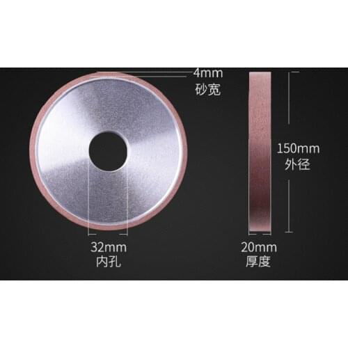 New 1pc 125*32*20*4mm Diamond Grinding Wheel 120/150/180 Grits Flat Resin Cutter Grinder Alloy Abrasive tools