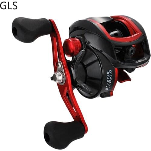 New 18+1BB Baitcasting Reel 8KG Max Drag Aluminum Alloy Spool Feel Non-slip Grip High Quality Fishing Reel